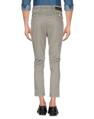 Shop Alessandro Dell'acqua Man Pants Grey Size 29 Cotton, Elastane