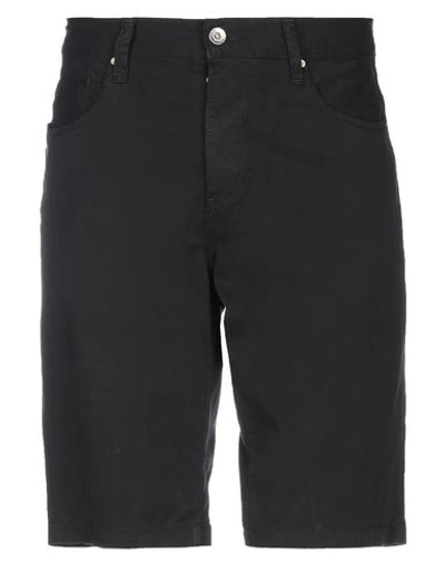 Shop Armani Exchange Man Shorts & Bermuda Shorts Black Size 33 Cotton, Elastane
