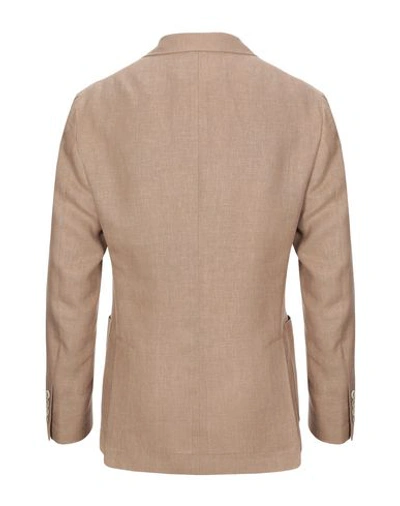 Shop Brunello Cucinelli Suit Jackets In Camel
