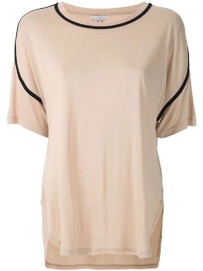 Shop Alcaçuz Natividade Panelled Blouse In Neutrals