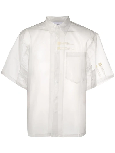 Shop Xander Zhou Oversized Pvc Shirt In White