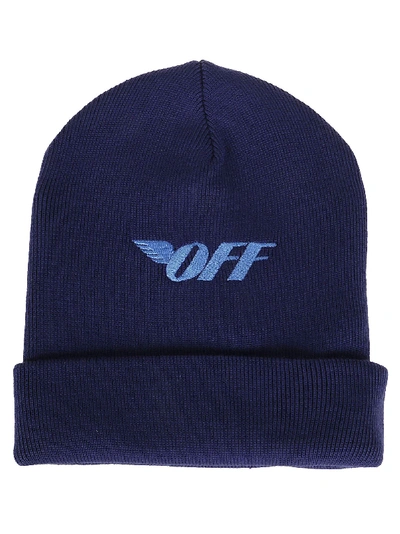 Shop Off-white Blue Wool Hat