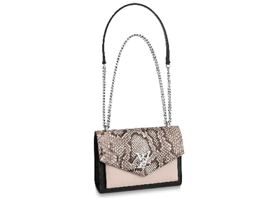 Louis Vuitton Mylockme Python BB Black/Creme Beige in Python with  Silver-tone - US