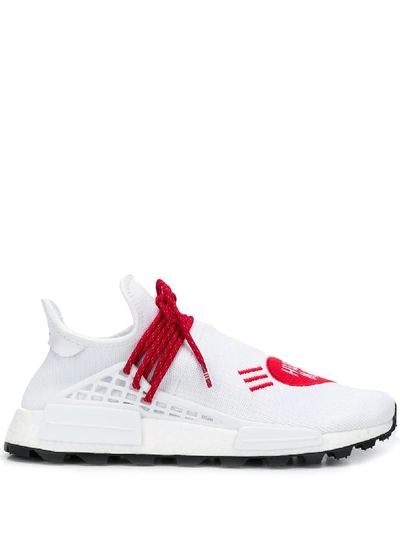 Shop Adidas Originals By Pharrell Williams White Polyester Sneakers