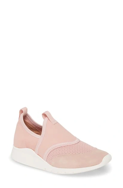 Shop Gentle Souls By Kenneth Cole Raina Lite Sporty Slip-on Sneaker In Peony Pink Fabric
