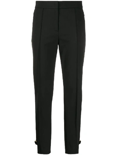 Shop Escada Tapered D-ring Detail Trousers In Black