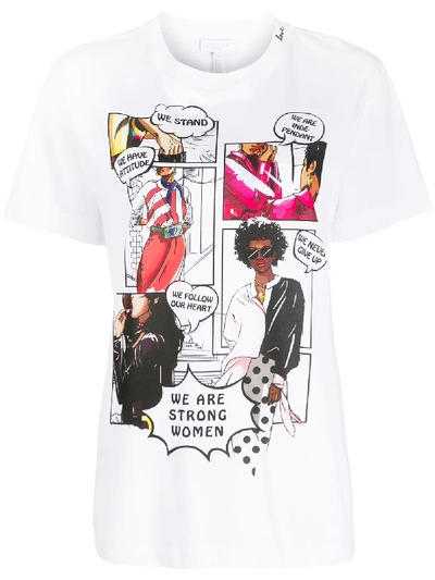 Shop Escada Sport Comic Print T-shirt In White