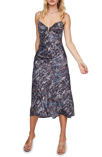 Shop Astr Coralie Midi Dress In Printed Sequins