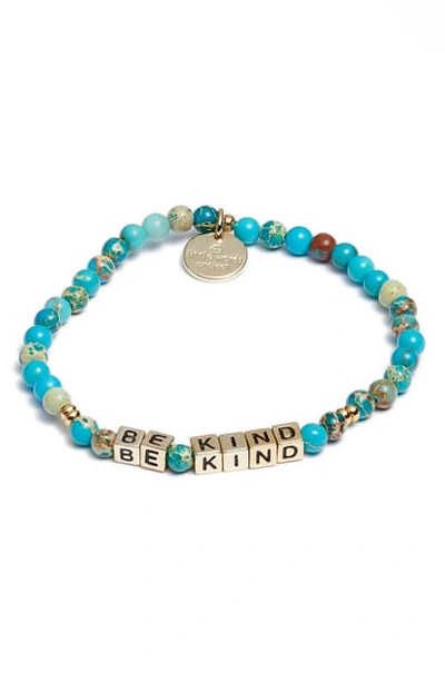 Shop Little Words Project Be Kind Bracelet In Emperors Stone Gold