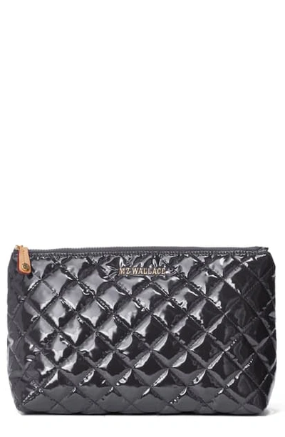 Shop Mz Wallace Zoey Cosmetics Case In Magnet Lacquer