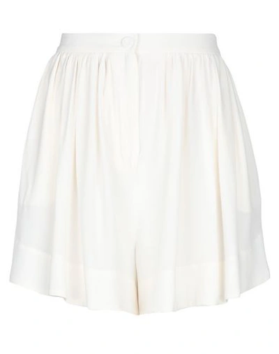 Shop Jucca Shorts In Ivory