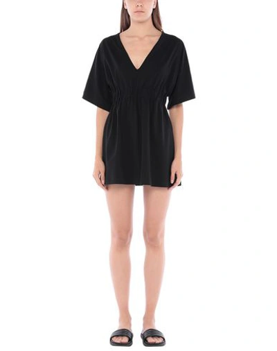 Shop Moschino Woman Cover-up Black Size M Cotton, Elastane