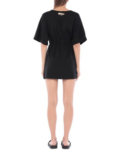 Shop Moschino Woman Cover-up Black Size M Cotton, Elastane