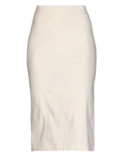 Shop Liviana Conti 3/4 Length Skirts In Ivory