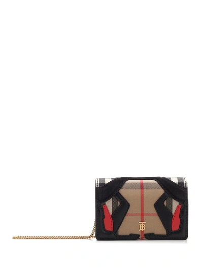 Shop Burberry Vintage Check Card Case In Multi