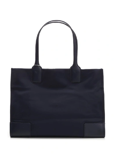 Shop Tory Burch Ella Logo Mini Tote Bag In Navy