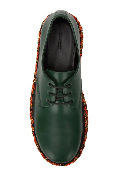 Shop Balenciaga Woven Sole Detail Lace In Green