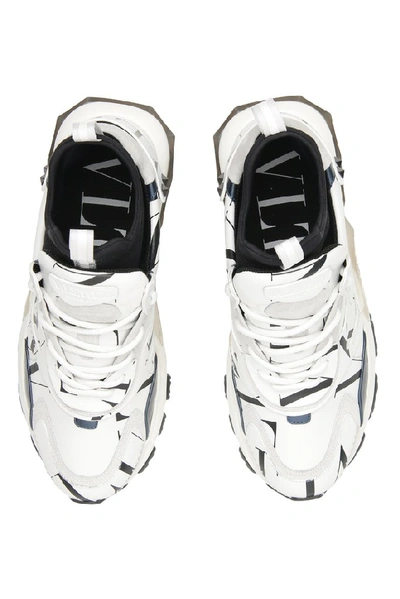 Shop Valentino Garavani Bounce Vltn Sneakers In Multi