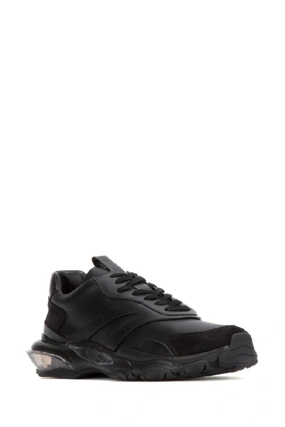 Shop Valentino Garavani Bounce Low Top Sneakers In Black