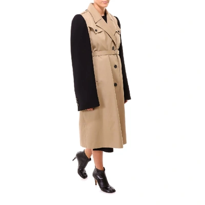 Shop Maison Margiela Contrasting Panelled Belted Trench Coat In Multi