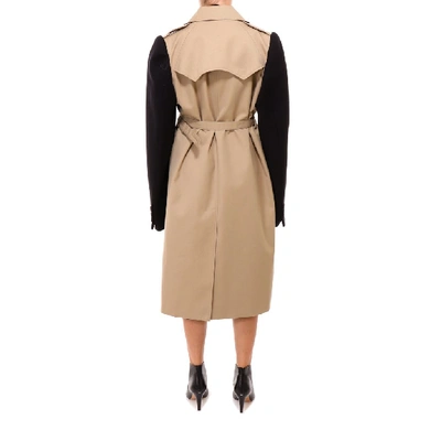 Shop Maison Margiela Contrasting Panelled Belted Trench Coat In Multi