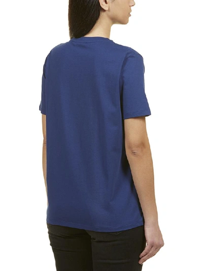 Shop Balmain Logo Fitted T In Blue