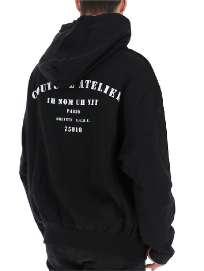 Shop Ih Nom Uh Nit Couture Atelier Hoodie In Black