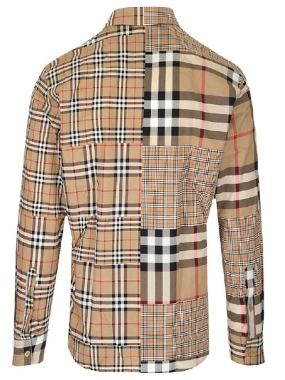 Shop Burberry Patchwork Checked Shirt In Multi
