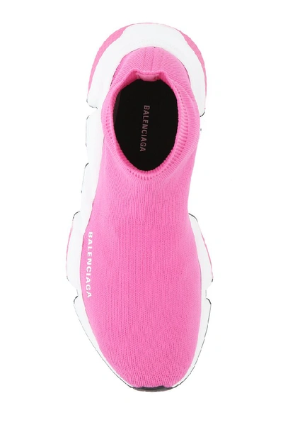 Shop Balenciaga Speed Sock Sneakers In Pink