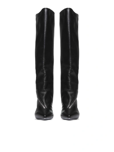 Shop Givenchy Police High Boots In Nero