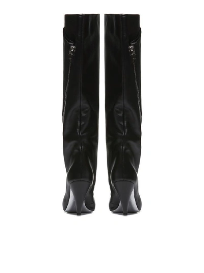 Shop Givenchy Police High Boots In Nero