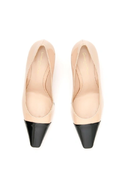 Shop Gianvito Rossi Lucy Bicolour Stiletto Pumps In Beige