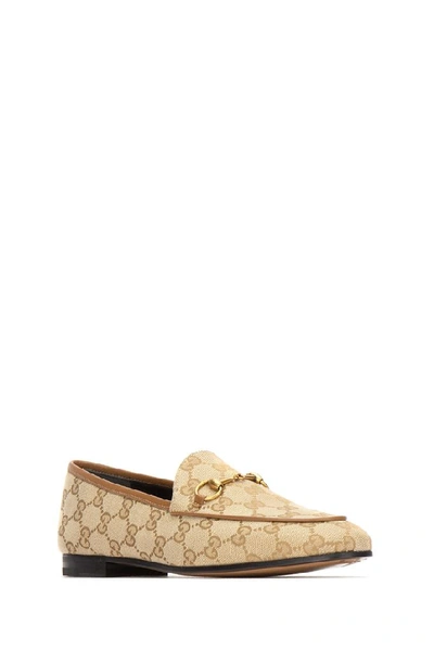 Shop Gucci Gg Loafers In Beige