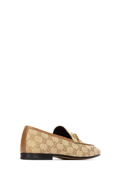 Shop Gucci Gg Loafers In Beige