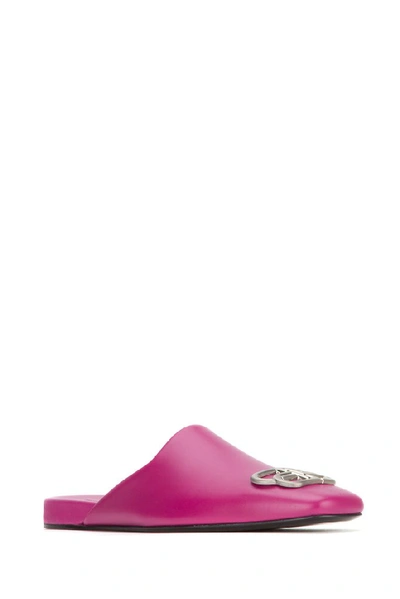 Shop Balenciaga Cosy Bb Slides In Pink