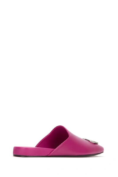 Shop Balenciaga Cosy Bb Slides In Pink