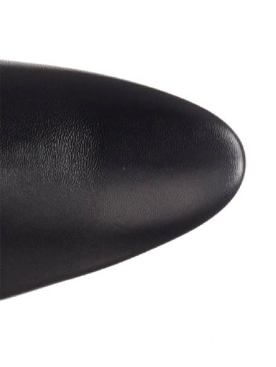 Shop Balenciaga Logo Heeled Ankle Boots In Black