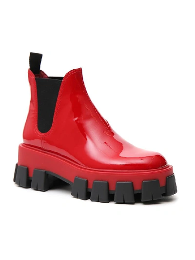 prada red boots