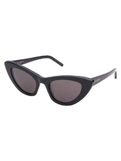 Shop Saint Laurent Eyewear Cat Eye Sunglasses In Black