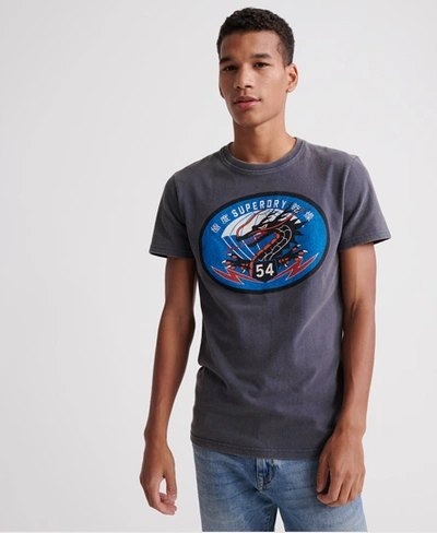 Shop Superdry Dry Graphic T-shirt In Navy