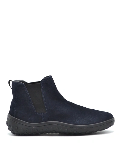 Shop Car Shoe Dark Blue Suede Beatles Boots