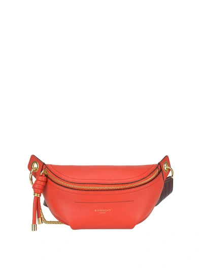 Shop Givenchy Whip Leather Belt Bag In Orange