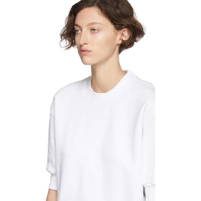 Shop Random Identities White Side Zip Sweatshirt