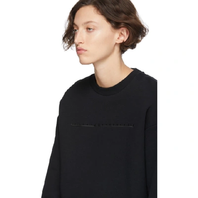 Shop Random Identities Black Cut-out Sweatshirt