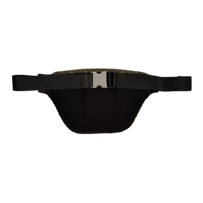 Shop Fendi Black And Brown Forever  Belt Pouch In F199b Blkto