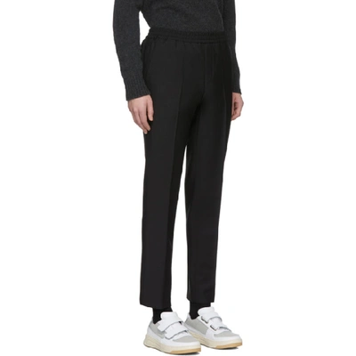 Shop Harmony Black Wool Paolo Trousers In 000 Black