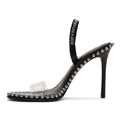 Shop Alexander Wang Black Nova Logo Sandals In 001 Black