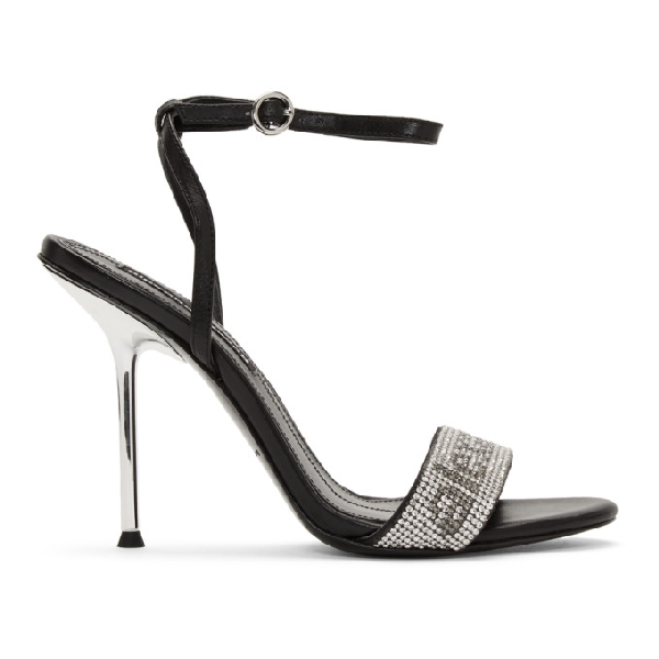 alexander wang black sandals