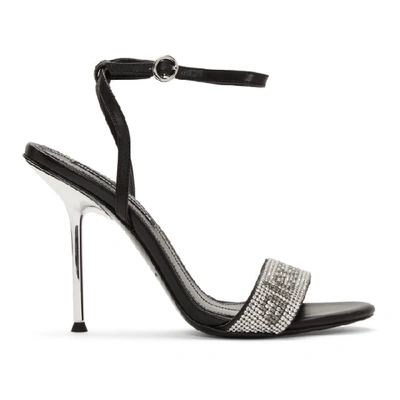 Shop Alexander Wang Black Jane Crystal Sandals In 001 Black