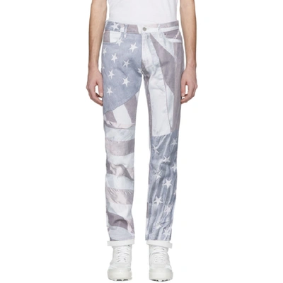 Shop 424 Off-white Flag Collage Jeans